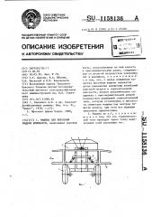 Машина для внесения жидких химикатов (патент 1158136)