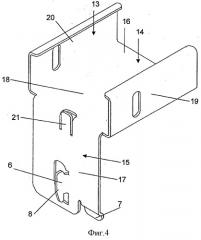 Ударопрочный подвесной потолок и его крепежный элемент (патент 2521233)