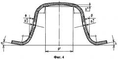 Способ испытания листового материала на пружинение и предельные параметры при четырехугловой гибке с прижимом краев образца (варианты) (патент 2344406)