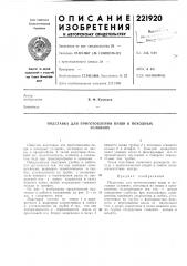 Подставка для приготовления пищи в походныхусловиях (патент 221920)