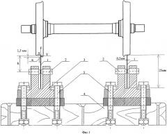 Устройство замера горизонтальных усилий между гребнем колеса и головкой рельса при проведении макетных исследований движения подвижного состава по рельсовому пути (патент 2570521)