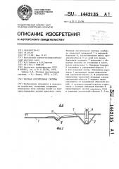 Рисовая оросительная система (патент 1442135)