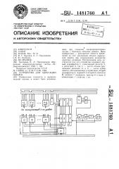 Устройство для адресации памяти (патент 1481760)