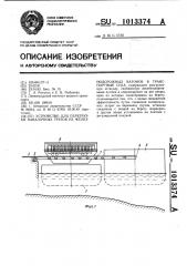 Устройство для перегрузки навалочных грузов из железнодорожных вагонов в транспортные суда (патент 1013374)