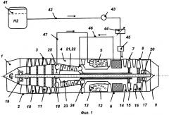 Водородный газотурбинный двигатель (патент 2561764)