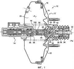 Усилитель тормозного привода со встроенным в толкатель разгрузочным поршнем, изготовленным из пластмассы (патент 2338650)