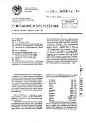 Чугун (патент 1693112)