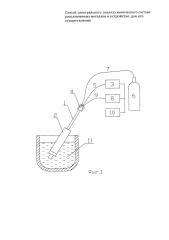 Способ спектрального анализа химического состава расплавленных металлов и устройство для его осуществления (патент 2664485)