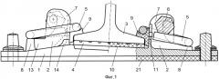 Безболтовое рельсовое скрепление и подрельсовая подкладка безболтового рельсового скрепления (патент 2530831)