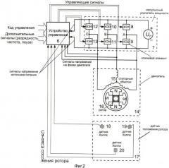Способ цифрового управления угловой скоростью трехфазного вентильного двигателя с учетом знака противо-эдс (патент 2438158)