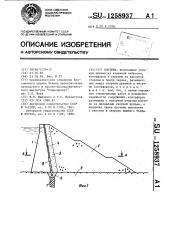 Плотина (патент 1258937)