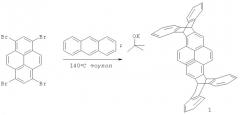 Способ синтеза 1,2,6,7-бис-(9н,10н-антрацен-9,10-диил)пирена-мономолекулярного оптического сенсора для обнаружения нитроароматических соединений (патент 2501780)
