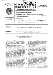 Стенд для испытания узлов заделкиконцов tpoca (патент 796695)