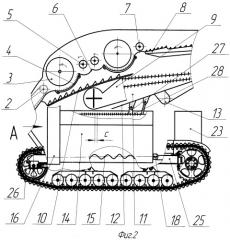 Комбайн самоходный гусеничный зерноуборочный (патент 2449529)