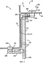 Устройство для регулирования переполнения и стока для ванной (патент 2320827)