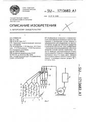 Гравитационный пневматический сепаратор (патент 1713683)
