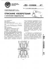 Охлаждающее устройство,преимущественно встроенное во вращающийся на валу тормозной диск (патент 1234686)