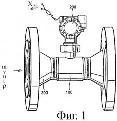 Измерительная система для среды, протекающей в технологическом трубопроводе (патент 2414686)