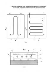 Способ строительства энергоэффективных сооружений и система поддержания температуры в сооружении (патент 2602225)