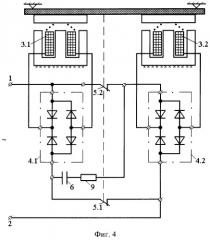 Форсированный электромагнитный привод со встроенными выпрямителями (патент 2257631)