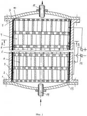 Электроочиститель диэлектрических жидкостей и газов с сотовыми электродами (патент 2492911)
