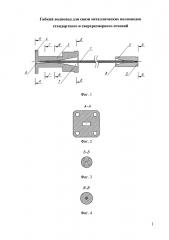 Гибкий волновод для связи металлических волноводов стандартного и сверхразмерного сечений (патент 2657318)