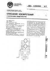 Многоканальное тензометрическое устройство (патент 1350480)