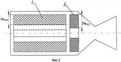 Комбинированный заряд ракетного двигателя твердого топлива с пламегасящим эффектом истекающей струи продуктов сгорания (варианты) (патент 2425246)