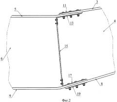 Устройство соединения панелей крыла и центроплана (патент 2428352)