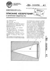 Устройство для измерения расхода газа-носителя в газовых хроматографах (патент 1318791)