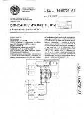 Устройство для приема избыточной информации (патент 1640731)