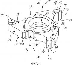 Режущий инструмент и режущая пластина, содержащая только три режущих участка, для него (патент 2648718)