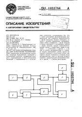 Система управления стенда для испытаний гидроприводов (патент 1033784)