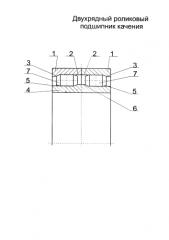 Двухрядный роликовый подшипник качения (патент 2588288)