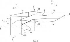 Устройство крепления двигателя, установленное между крылом летательного аппарата и этим двигателем (патент 2394727)