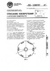 Фреза для мездрения шкурок пушных зверей (патент 1240787)