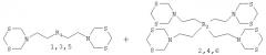 Способ совместного получения мономерных (n, n-бис{2-[1, 3, 5-дитиазинан-5-ил]этил}амина, n1,n2-бис{2-[1, 3, 5-дитиазинан-5-ил]этил}-1, 2-этандиамина, 5-{2-[5-{2-[1, 3, 5-дитиазинан-5-ил]этил}-4-метил-1, 3, 5-тиадизинан-3-ил]этил}-1, 3, 5-дитиазинана) и димерных бис-1, 3, 5-дитиазинанов(n-({[(бис{2-[1, 3, 5-дитиазинан-5-ил]этил}амино)метил]сульфанил}метил)-2-[1, 3, 5-дитиазинан-5-ил]-n-{2-[1, 3, 5-дитиазинан-5-ил]этил}-1-этанамина, 3, 6, 10, 13-тетракис-{2-[1, 3, 5-дитиазинан-5-ил]этил}-1, 8-дитиа-3, 6, 10, 13-тетраазациклотетрадекана, 3, 5, 9, 11-тетракис-{2-[1, 3, 5-дитиазинан-5-ил]этил}-4, 10-диметил-1,7-дитиа-3, 5, 9, 11-тетраазациклододекана) (патент 2356899)