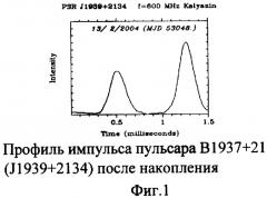Способ определения всемирного (универсального) времени по импульсам пульсара (патент 2378676)