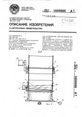 Устройство для укладки рыбы в тару (патент 1604666)
