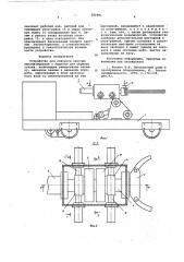 Устройтство для поворота круглых лесоматериалов (патент 586991)