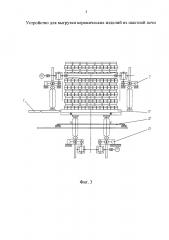 Устройство для выгрузки керамических изделий из шахтной печи (патент 2654223)