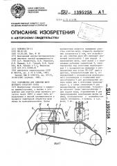 Устройство для очистки шкур крупного рогатого скота (патент 1395258)