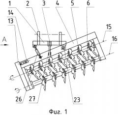 Борона дисковая двухследная навесная (патент 2618140)