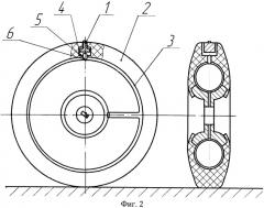 Устройство для повышения силы сцепления колеса автомобиля с поверхностью дороги (патент 2374086)