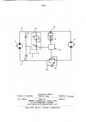 Объемный гидропривод самоходной машины (патент 933485)