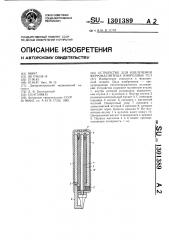 Устройство для извлечения ферромагнитных инородных тел (патент 1301389)