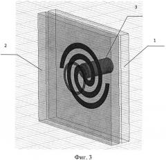 Печатный двухзаходный спиральный излучатель с пассивным отражателем (патент 2657348)