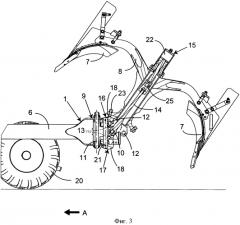 Плуг с устройством для подъема, по меньшей мере, одного грядиля (патент 2566183)
