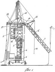 Способ наращивания башни башенного крана в стесненных условиях (патент 2346881)