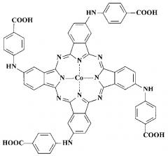Гомогенные катализаторы окисления диэтилдитиокарбамата натрия на основе тетра-4-(4'-карбоксифениламино)фталоцианина кобальта(ii), модифицированного нитрогруппами или фрагментами аминобензойной кислоты (патент 2623735)